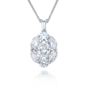 JB Star Platinum Diamond Necklace - 7633/006