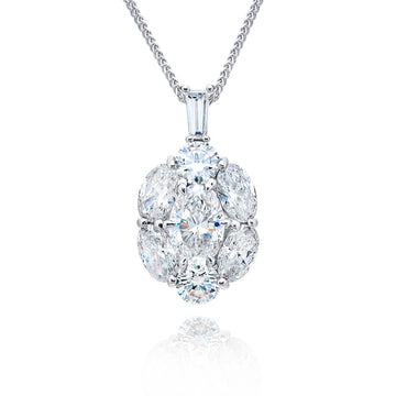 JB Star Platinum Diamond Necklace - 7633/006