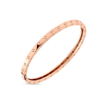 18K Gold Pois Moi Oval Bangle