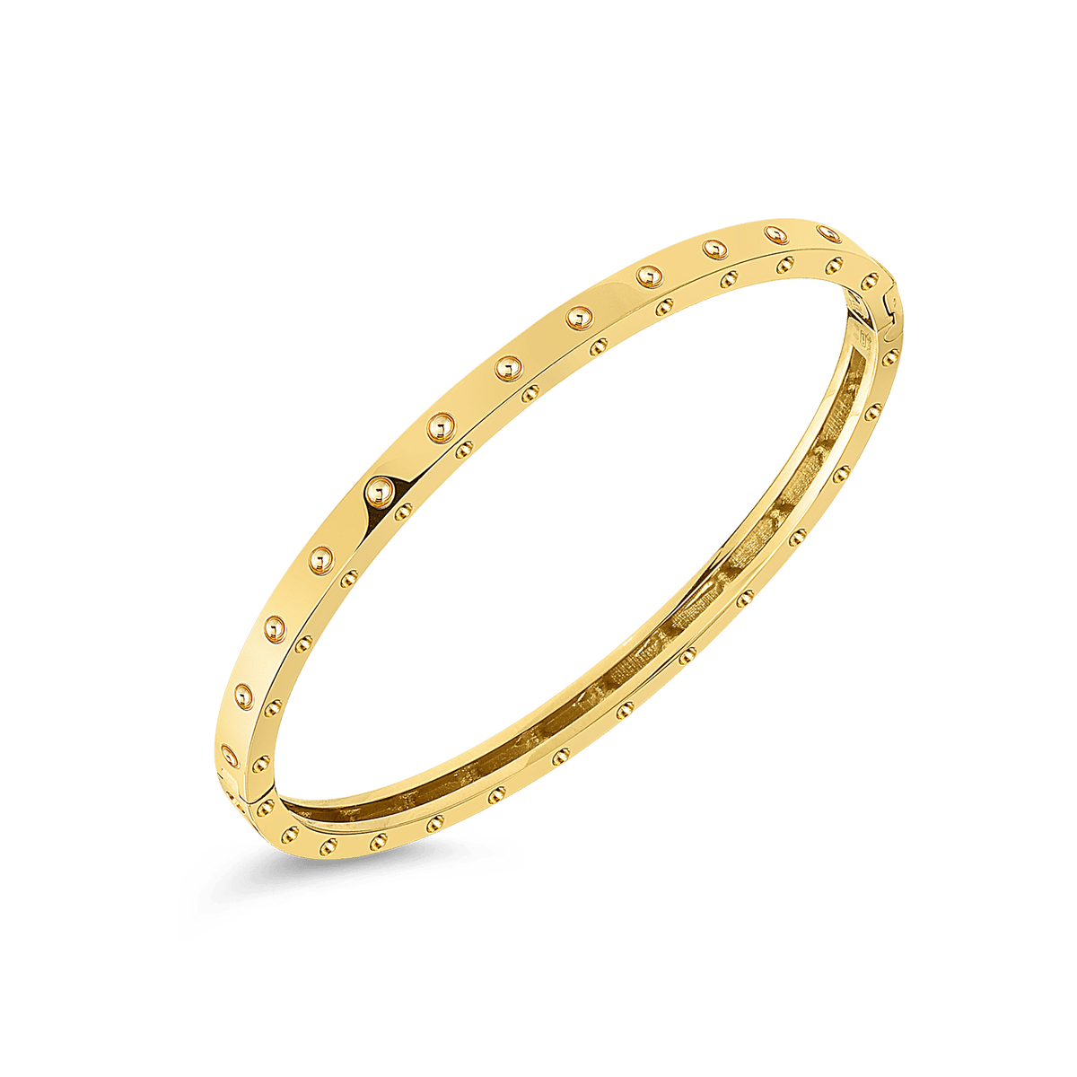 18K Gold Pois Moi Oval Bangle