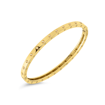 18K Gold Pois Moi Oval Bangle Roberto Coin