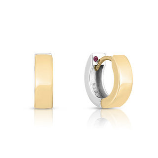 18k Yellow/white Gold The Perfect Hoop® Classic Hoop Earrings thumbnail