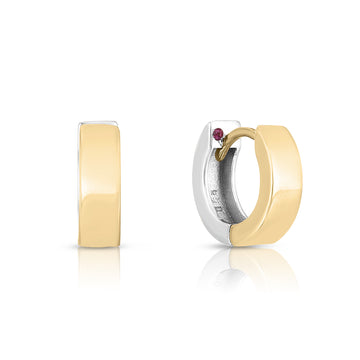 18k Yellow/white Gold The Perfect Hoop® Classic Hoop Earrings