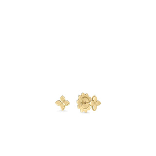 18K Yellow Gold Love In Verona Small Flower Stud Earrings thumbnail