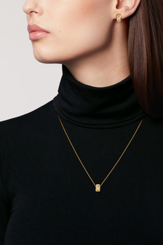 CHANEL Coco Crush Necklace in Yellow Gold with Diamonds thumbnail