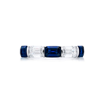 JB Star Platinum Sapphire and Diamond Ring - 7933/003