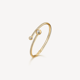 Hearts On Fire Dream Bypass Pavé Bangle Bracelet - UU32198YGHV0905648 thumbnail