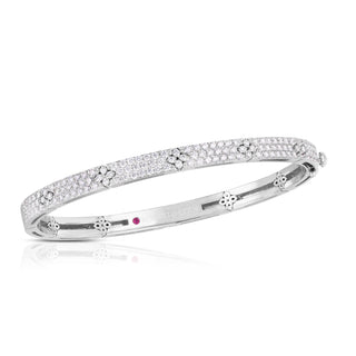 18k White Love In Verona Pave Bangle thumbnail