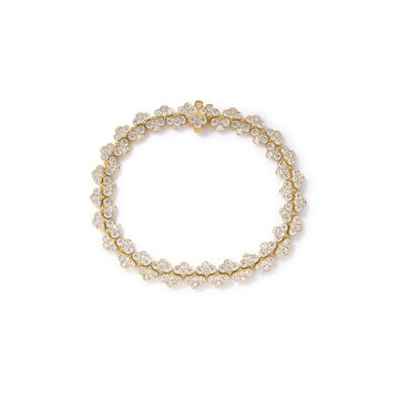 18k Yellow Gold Chiara Pave Diamond Chain Bracelet
