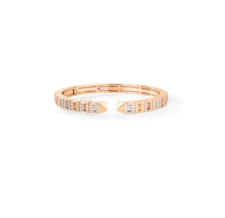 18k Yellow Gold Obelisco Pave Diamond & Mixed Stones Bangle thumbnail
