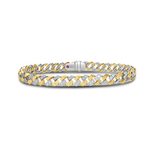 18k Yellow/white Gold San Marco Diamond Bracelet thumbnail