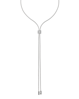 Slider necklace with diamond pavé thumbnail