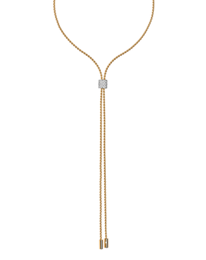 Slider necklace with diamond pavé