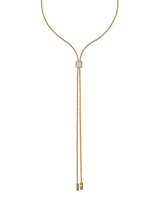 Slider necklace with diamond pavé thumbnail