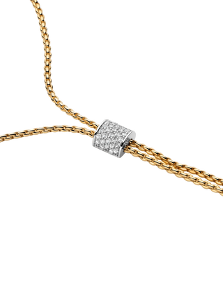 Slider necklace with diamond pavé thumbnail