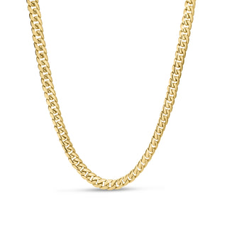 18k Yellow Designer Gold Curb Link Chain Necklace thumbnail