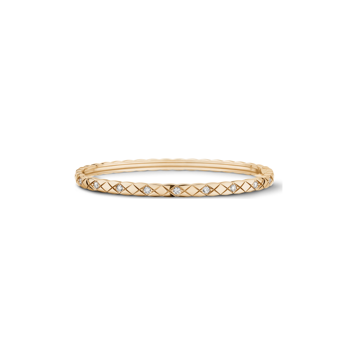 CHANEL Coco Crush Mini Bracelet in BEIGE GOLD with Diamonds