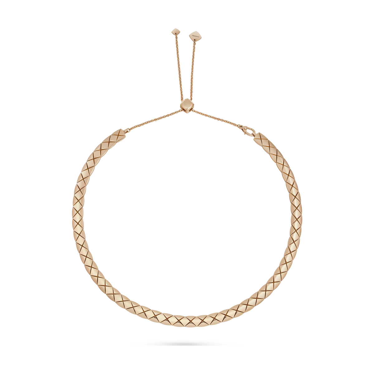 CHANEL Coco Crush Supple Short Necklace in BEIGE GOLD