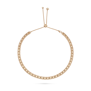 CHANEL Coco Crush Supple Short Necklace in BEIGE GOLD