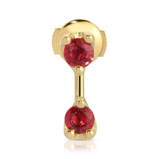 Single Round Ruby=.88 Orbit Earringringring thumbnail