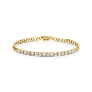 Cuban Link Diamond Line Braceletelet thumbnail
