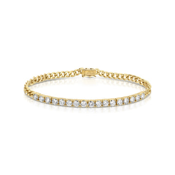 Cuban Link Diamond Line Braceletelet