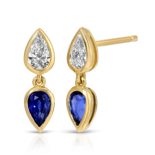 Elodie Bezel Pearring Diamond Stud Earringring thumbnail