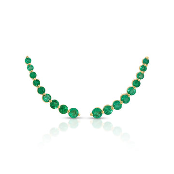 Floating Emeraldearringald Crawlearring (Right) Emerald=0.52