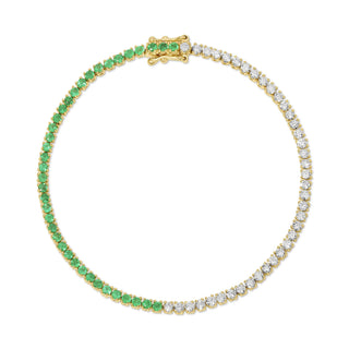 Hepburn Emerald Diamond Braceletelet Emerald=1.00 thumbnail