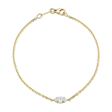 Marquise Diamond Chain Braceletelet 6.5"