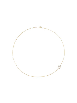 Single Diamond Initial Necklace thumbnail