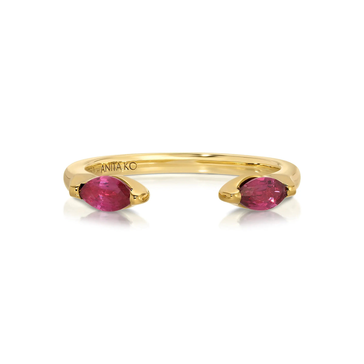 Marquise Ruby=.48 Orbit Ring