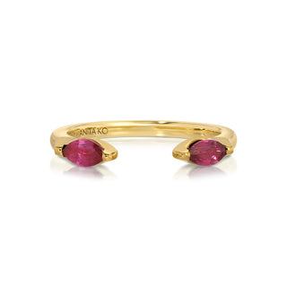 Marquise Ruby=.48 Orbit Ring thumbnail