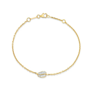 Small Palm Leaf Chain Braceletelet 6.5"