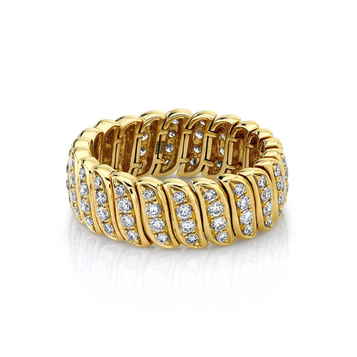18Kyg Diamondmond Zoe Ring Diamond=0.96Cts Size 6.5