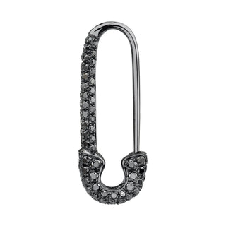 Single R 18K Blk Safety Pin Earringring thumbnail