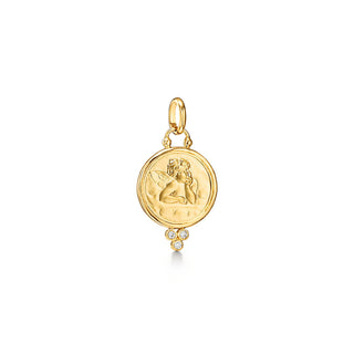 18K Diamond Angel Pendant thumbnail