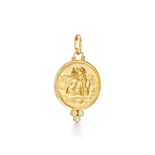 18K Diamond Angel Pendant thumbnail