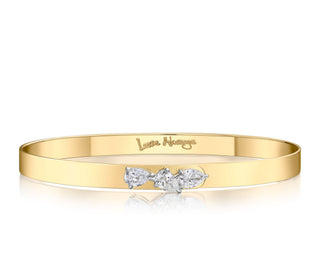One of One Triple Pear Diamond Love Always Bracelet thumbnail