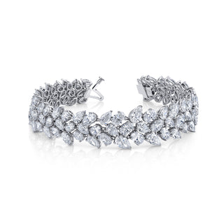 28.58 Carat Oval and Pear Shape Diamonds Bracelet thumbnail