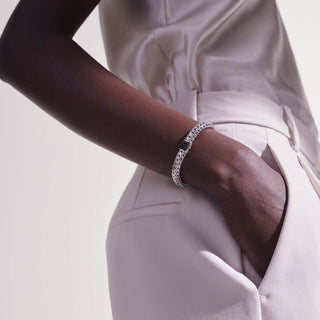 Icon Bracelet, Sterling Silver, Pavé, 5MM thumbnail