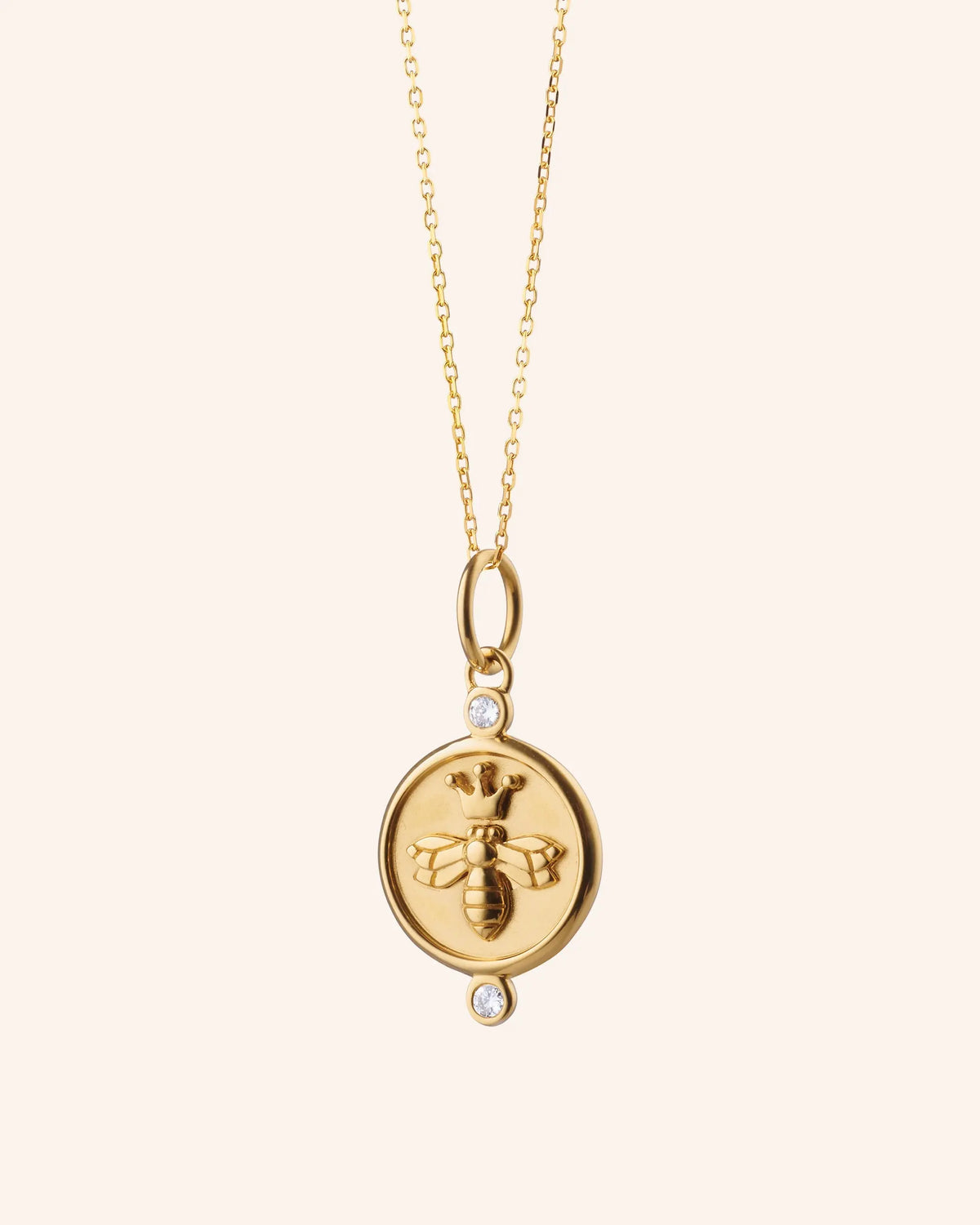 "Queen Bee" 18K Gold Necklace with Diamonds