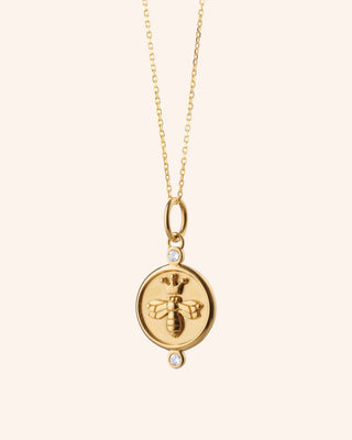 "Queen Bee" 18K Gold Necklace with Diamonds thumbnail