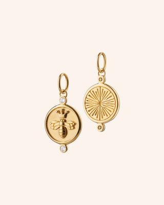 "Queen Bee" 18K Gold Necklace with Diamonds thumbnail
