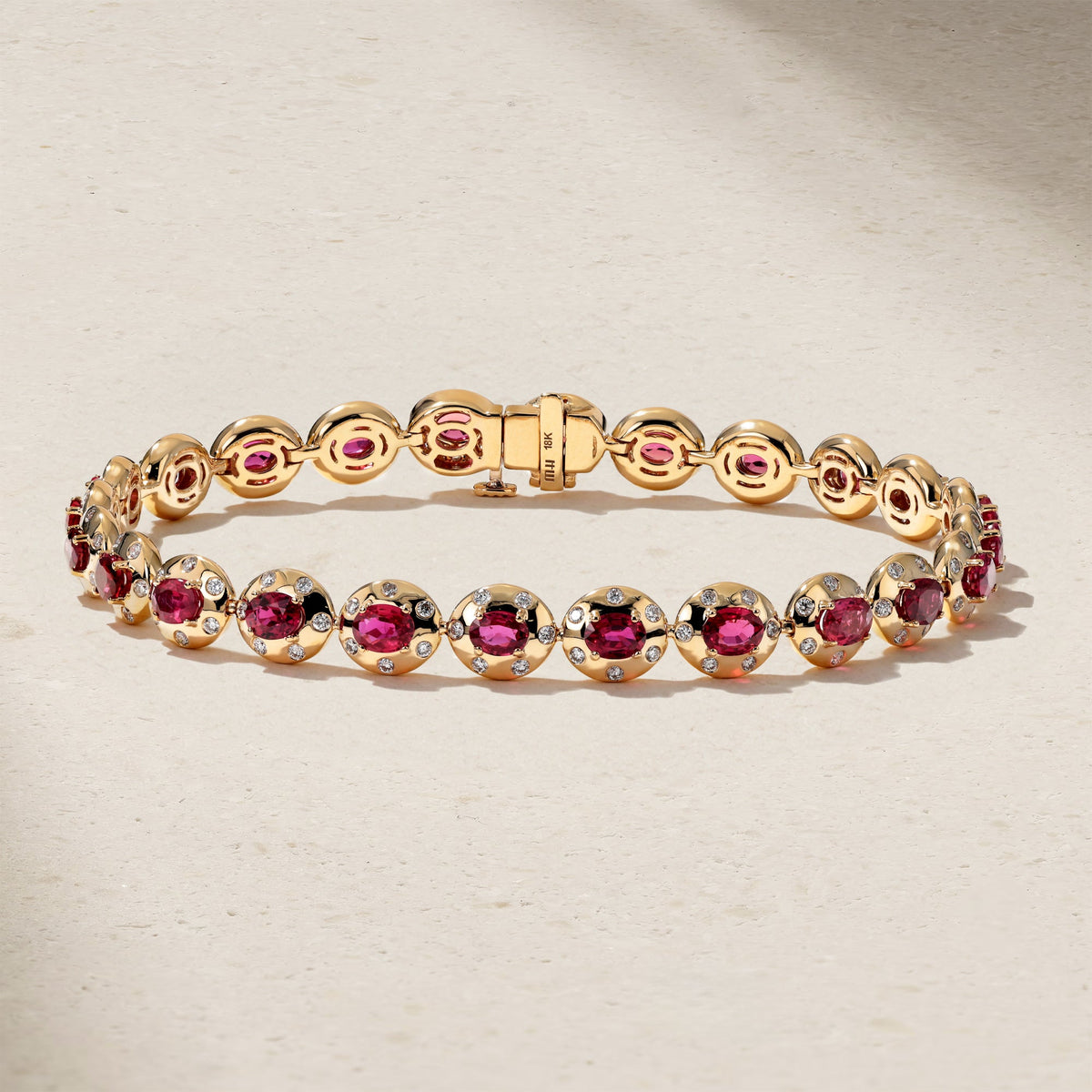 Aurum Oval Ruby Bracelet