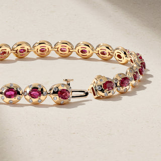 Aurum Oval Ruby Bracelet thumbnail