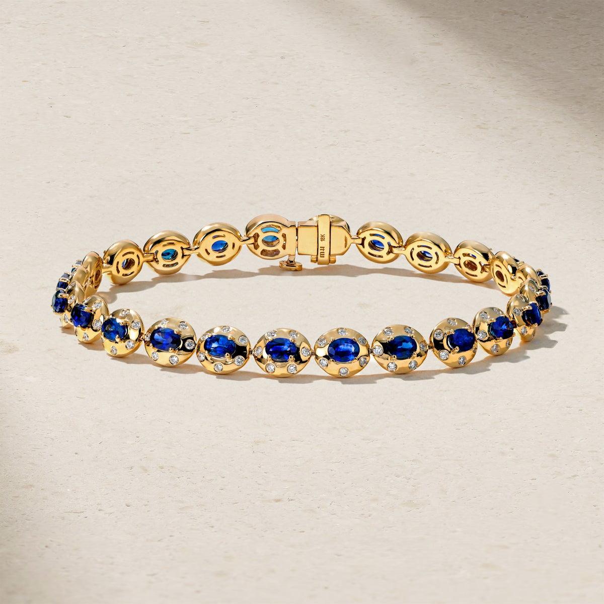 Aurum Oval Sapphire Bracelet