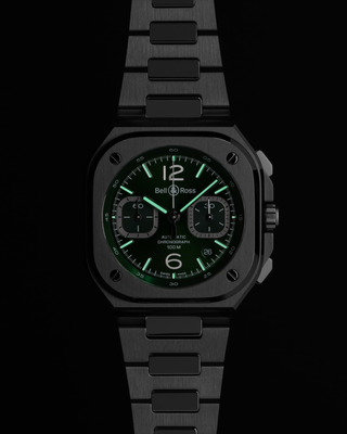 Bell & Ross BR-05  chrono green steel thumbnail