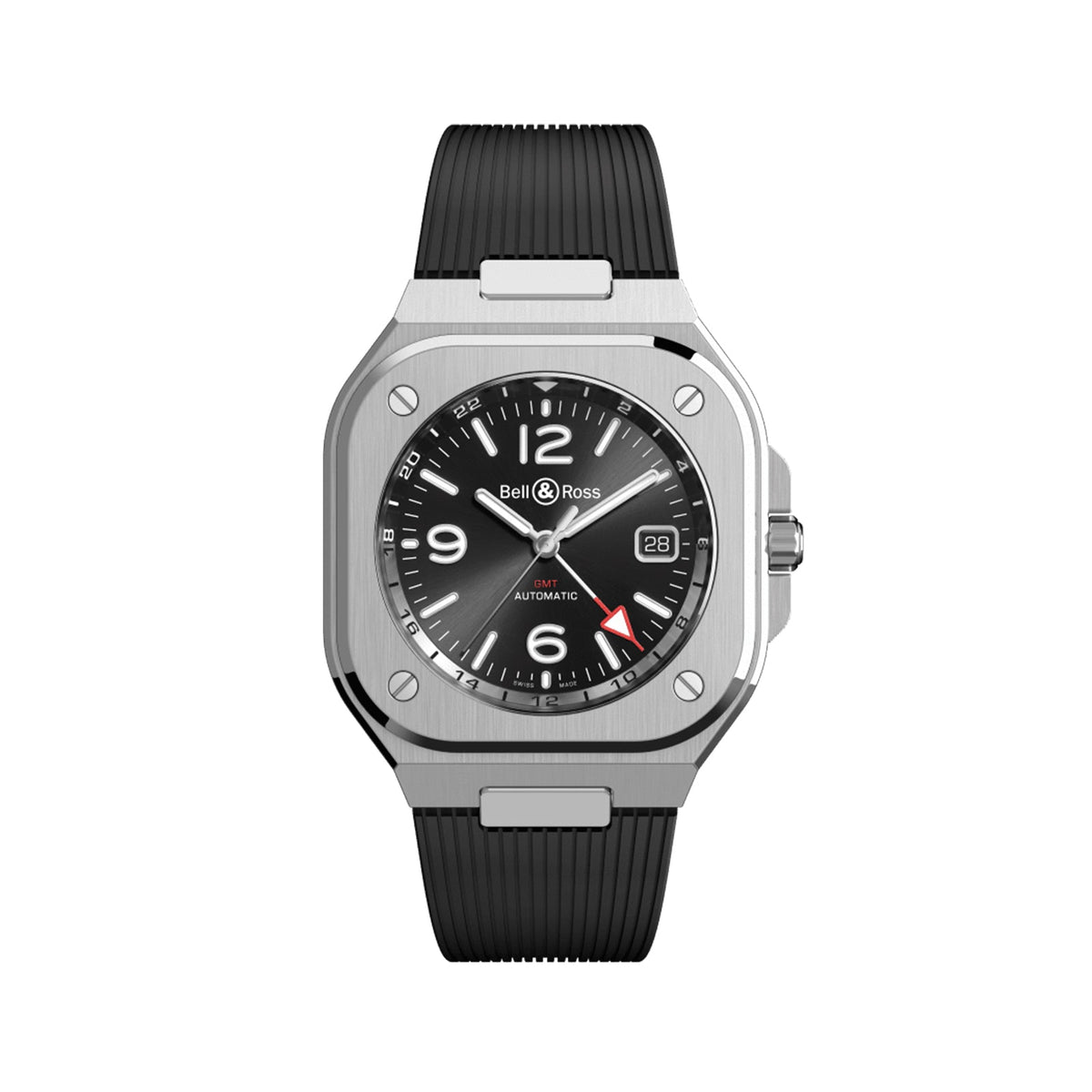 Bell & Ross BR 05 GMT Black - BR05G-BL-ST/SRB