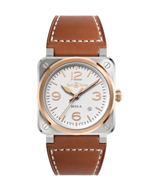 Bell & Ross BR-03 White Steel & Gold